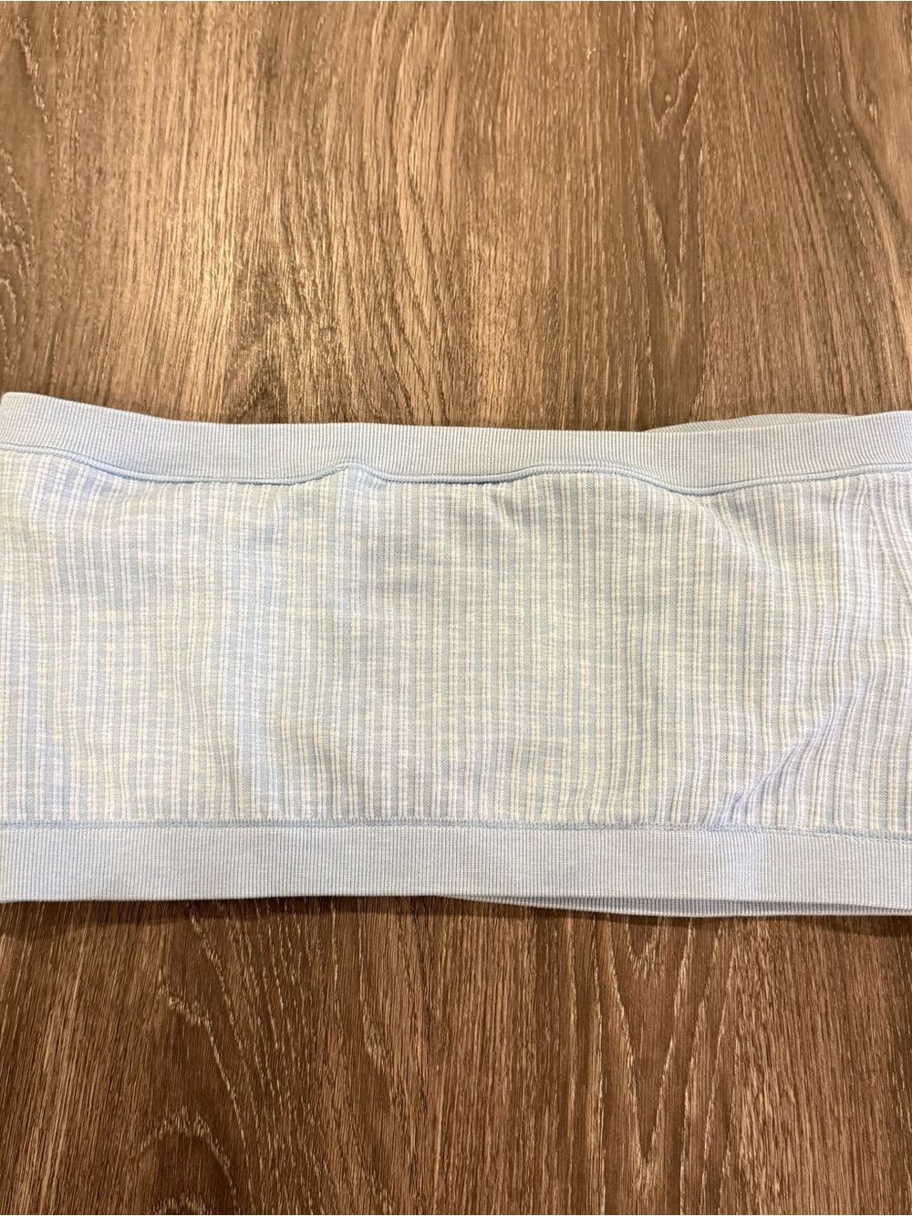 Victoria's Secret PINK Ribbed Bandeau in Light Blue